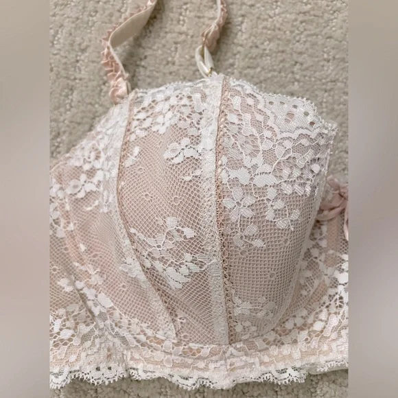 Early 2000’s Elle MacPherson Intimates Lace Detail Demi Bra - 36D - Picture 3 of 12